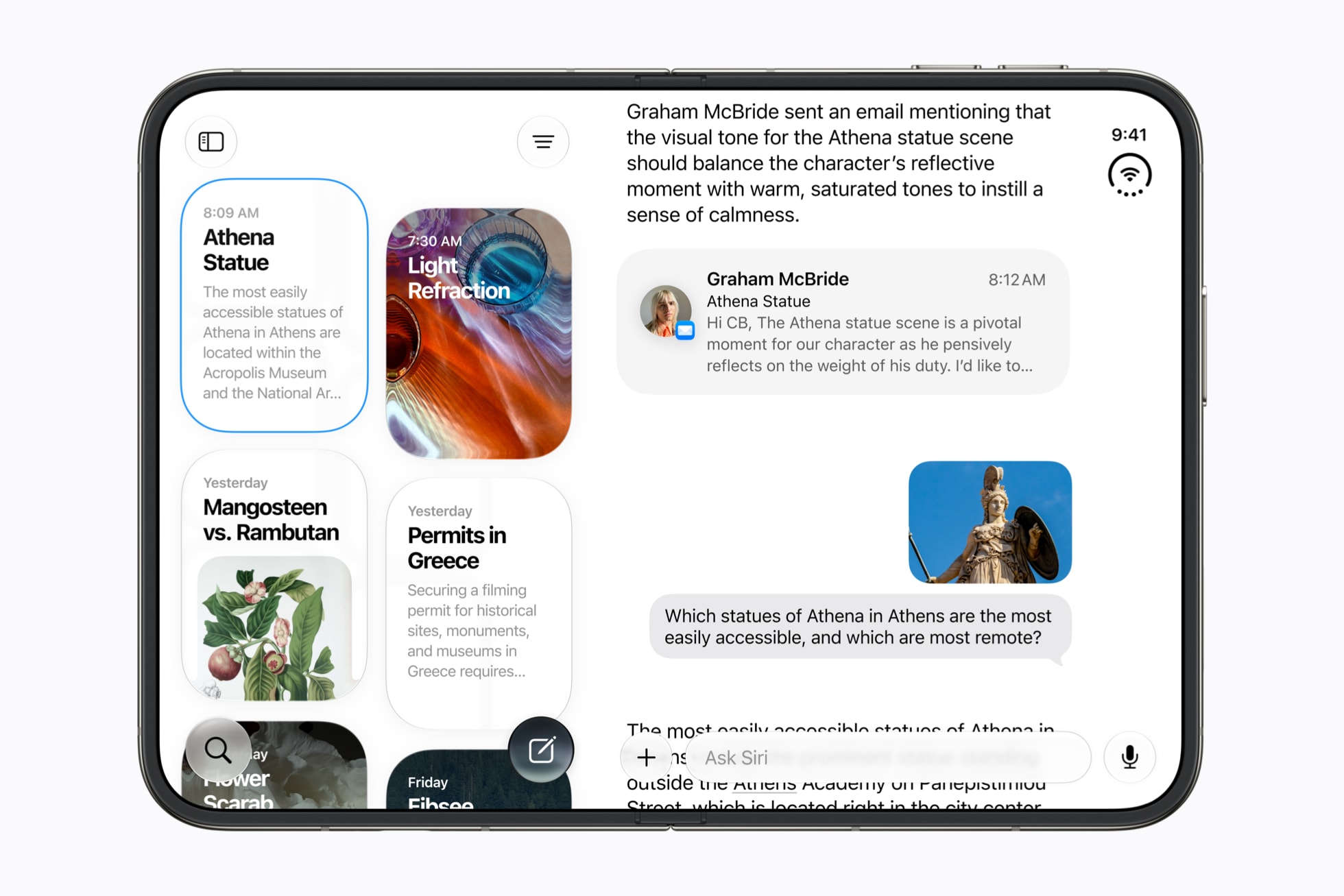 Aplikace Siri v iOS 27 na displeji iPhonu