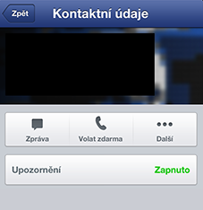 Facebook messenger contact detail
